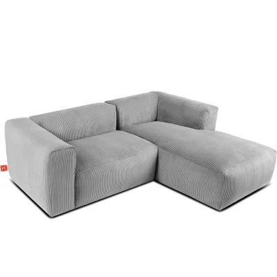 Konsimo® Eckmodulsofa-Rechts Hellgrau 225x176 cm