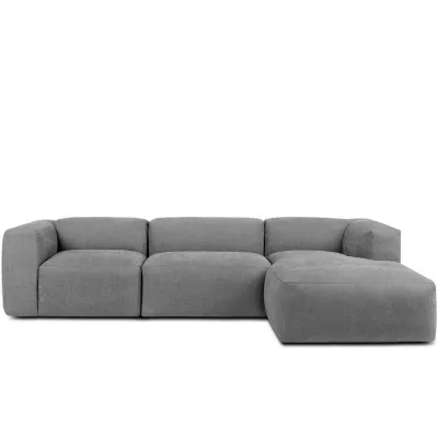 Konsimo® Eckmodulsofa-Rechts Hellgrau 285x176 cm
