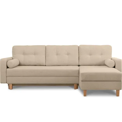 Konsimo® Eckschlafsofa Beige, Creme 240x183 cm