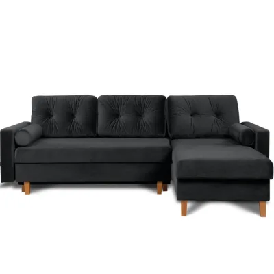 Konsimo® Eckschlafsofa Graphit 240x183 cm