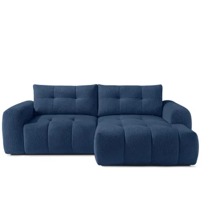 Konsimo® Ecksofa Dunkelblau 256x104 cm
