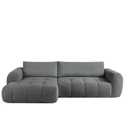 Konsimo® Ecksofa Dunkelgrau 295x112 cm