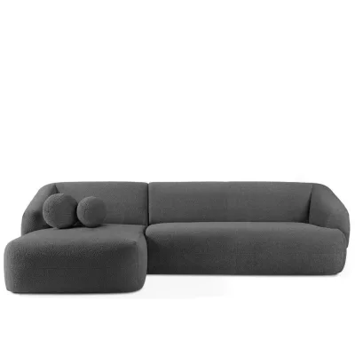 Konsimo® Ecksofa Dunkelgrau 300x160 cm
