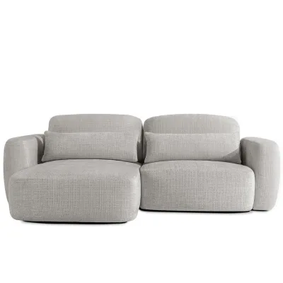 Konsimo® Ecksofa Hellgrau 245x165 cm