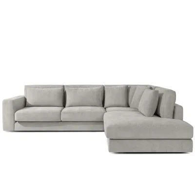 Konsimo® Ecksofa Hellgrau 297x248 cm