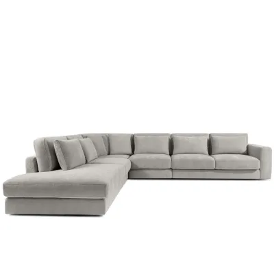 Konsimo® Ecksofa Hellgrau 377x328 cm