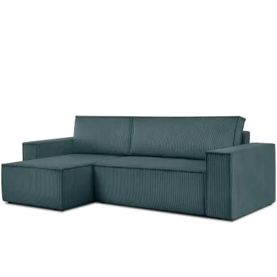 Konsimo® Ecksofa-Links/Rechts Blau 262x148 cm