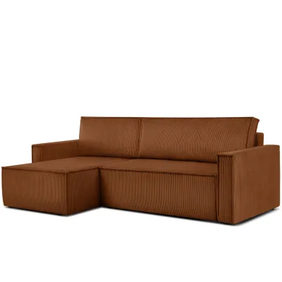 Konsimo® Ecksofa-Links/Rechts Orange 246x148 cm