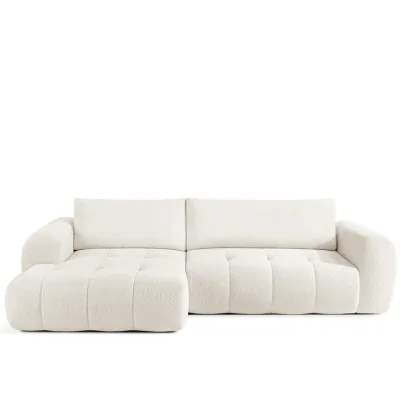 Konsimo® Ecksofa Weiß 295x112 cm