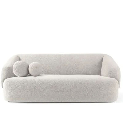 Konsimo® Einzelsofa Weiß 210x84x100 cm