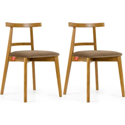 Konsimo® Esstischstühle Beige, Eiche, Hellbraun 47x76x45 cm