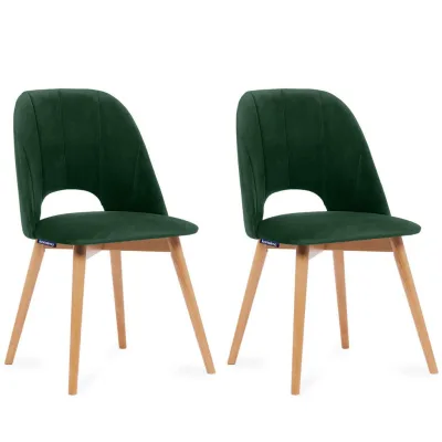 Konsimo® Esszimmerstuhle Dunkelgrün 48x86x44 cm