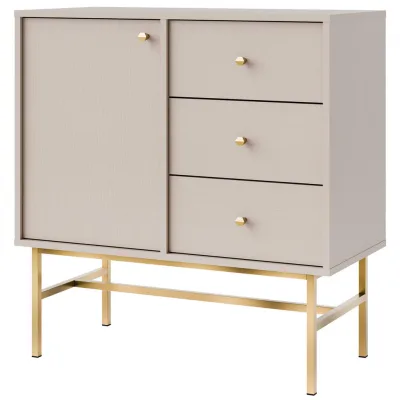 Konsimo® Kommode Creme 83.6x86.4x40.8 cm