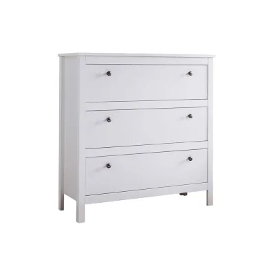 Konsimo® Kommode Weiß 92x98x35 cm