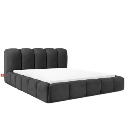 Konsimo® Polsterbett Anthrazit 200x200 cm