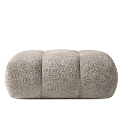 Konsimo® Pouf Grau 96x43x50 cm