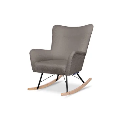 Konsimo® Schaukelsessel Braun 75x94x112 cm