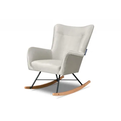 Konsimo® Schaukelsessel Creme 75x94x112 cm