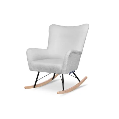Konsimo® Schaukelsessel Hellgrau 75x94x112 cm