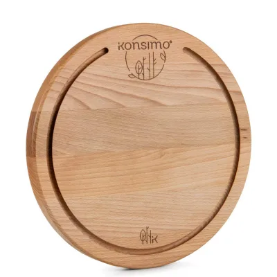 Konsimo® Schneidebrett Buche 25x25 cm
