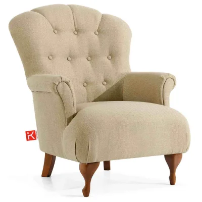 Konsimo® Sessel Creme 76x101x83 cm