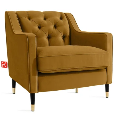 Konsimo® Sessel Gelb 77x78x80 cm