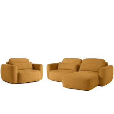 Konsimo® Sitzgarnitur Honig 245x85x165 cm