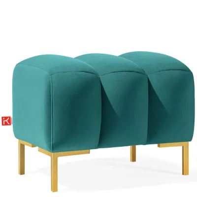 Konsimo® Sitzhocker Blau 60x50x50 cm