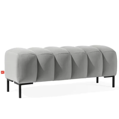 Konsimo® Sitzhocker Hellgrau 120x50x50 cm
