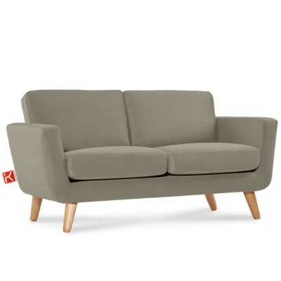 Konsimo® Sofa Beige, Grau 153x80x84 cm