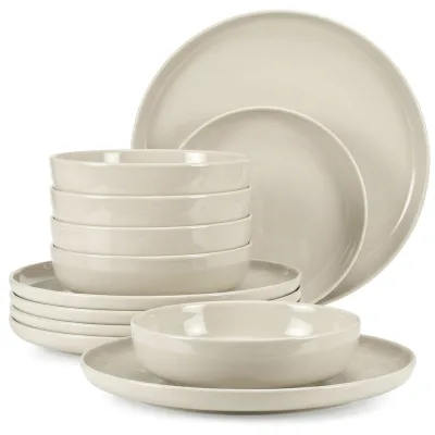 Konsimo® Tafelservice Beige 27x2x27 cm