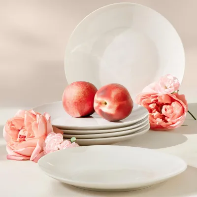 Konsimo® Teller-Set Ecru