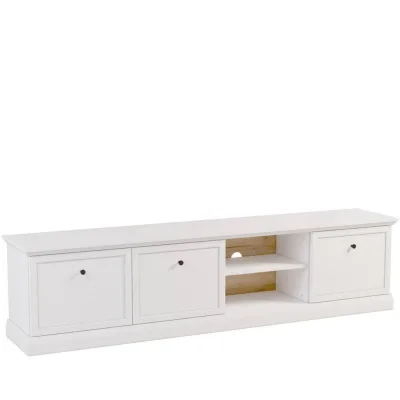 Konsimo® Tv-Lowboard Weiß 206x51x40 cm