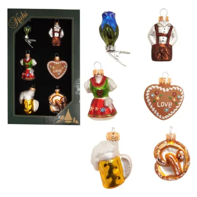 Krebs Glas Lauscha Christbaumschmuck Mehrfarbig 3x5x4 cm