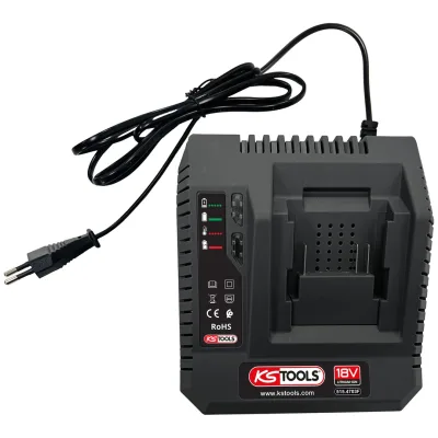 KS Tools 18-V-Schnellladegerät (4 A) für Akkus 515.4702F und 515.4705F