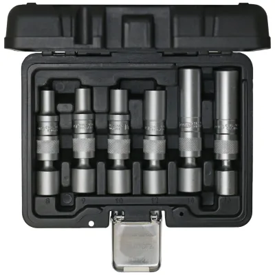 KS Tools 3/8 Glühkerzen und Zündkerzen-Stecknuss-Satz, magnetisch mit Gelenk, 6-tlg.