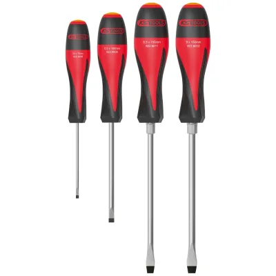 KS Tools 4er-Set ULTIMATE-Schlitzschraubendreher, 3,5 bis 8 mm