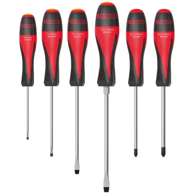 KS Tools 6er-Set ULTIMATE-Schraubendreher, Schlitz - PH