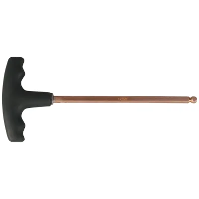 KS Tools BERYLLIUMplus Innensechskant-Winkelstiftschlüssel, T-Griff 4 mm ,mit Kugelkopf