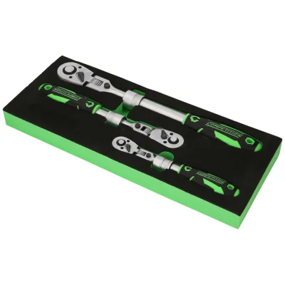 KS Tools COMPETITION Teleskop-Ratschen-Satz,3-tlg., 1/4+3/8+1/2