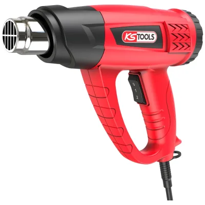 KS Tools Digitaler Heißluftfön, 2000 W, mit 4 Düsen