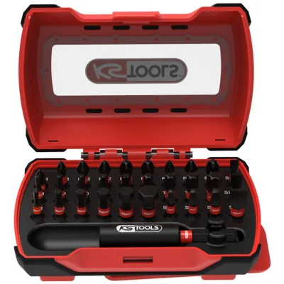 KS Tools Mini-Set mit 31-tlg.en 1/4-Zoll-Schlagschraubendreher-Bits, Länge 25 mm