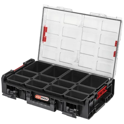 KS Tools SCM XL-Organizer-Koffer mit 12 herausnehmbaren Fächern