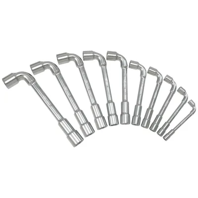 KS Tools Set mit 10 metrischen Sechskant-Steckschlüsseln, 8–19 mm