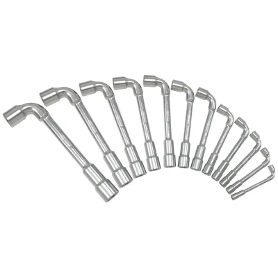 KS Tools Set mit 12 metrischen Steckschlüsseln - Sechskant, 7 bis 24 mm