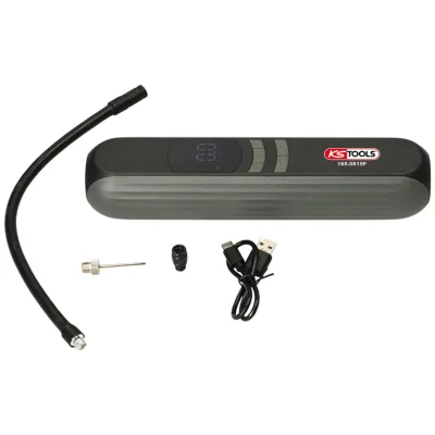 KS Tools Tragbarer, wiederaufladbarer Minikompressor