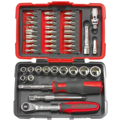 KS Tools ULTIMATE-Steckschlüssel- und Zubehörset 1/4, 44-tlg.