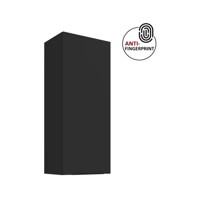 Küche ARIA Hängeschrank 45 cm Höhe 90 cm Schwarz Küchenzeile Anti Fingerprint