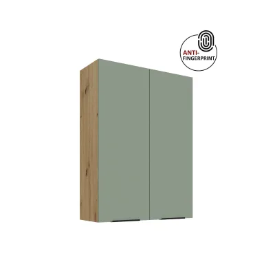 Küche ARIA Hängeschrank 80 cm Höhe 90 cm Aquamarin Küchenzeile Anti Fingerprint