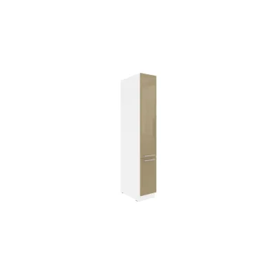 Küchen Apothekerschrank 30 cm LARA Cappuccino hochglanz Küchenzeile Küchenblock